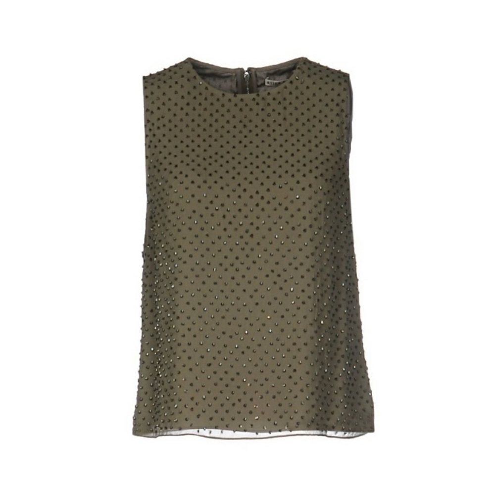 Alice+Olivia
Green Ana Beaded Silk Top Size 4